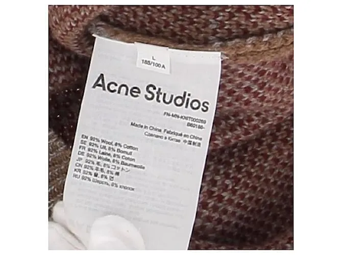 ACNE STUDIOS Punto T.International L Lana Multicolor 