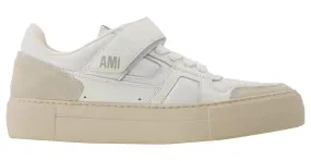 Ami Zapatillas bajas ADC en cuero blanco/multi Impresión de pitón 