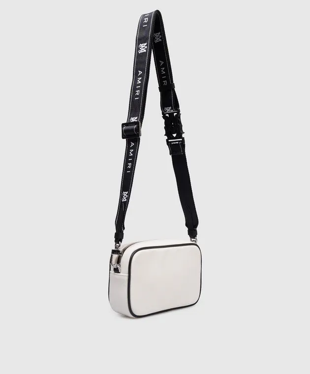 AMIRI White MA CANVAS bag with logo emblem embroidery