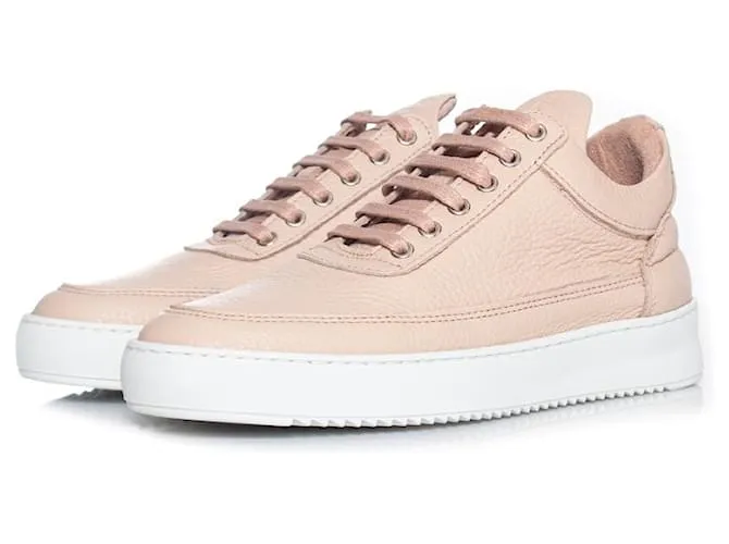 Autre Marque piezas de relleno, zapatillas altas de cuero rosa 