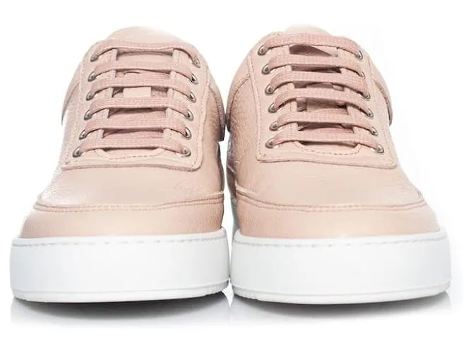 Autre Marque piezas de relleno, zapatillas altas de cuero rosa 