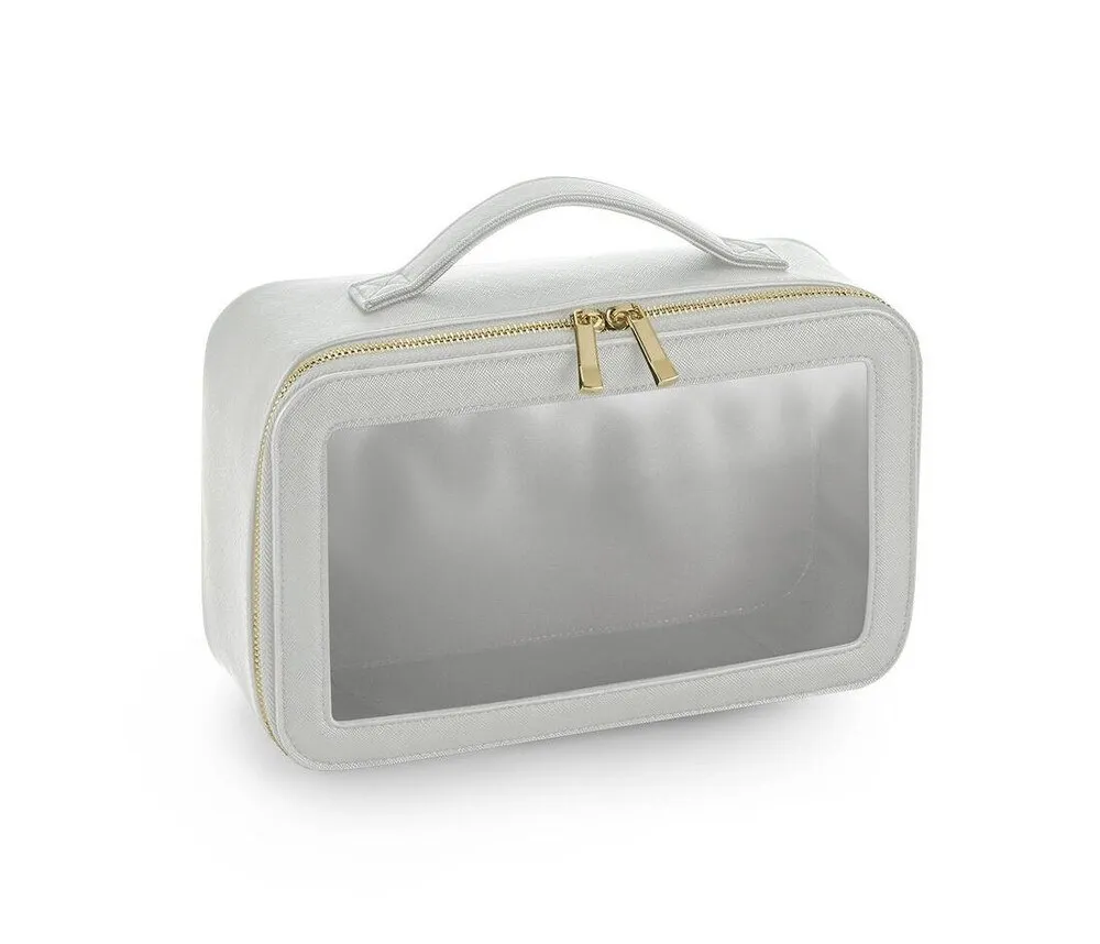 Bag Base BG764 - BOUTIQUE CLEAR WINDOW TRAVEL CASE - Soft Grey