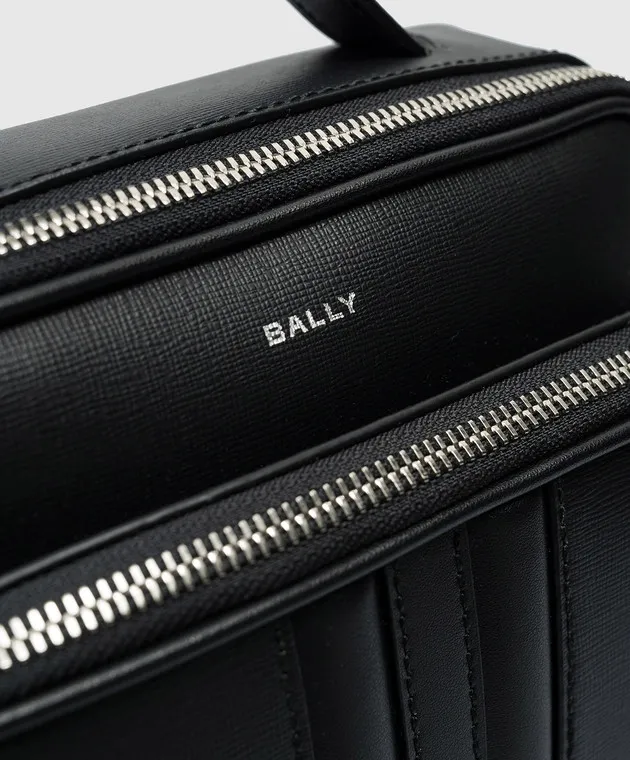 Bally Black Mythos leather bag with logo print