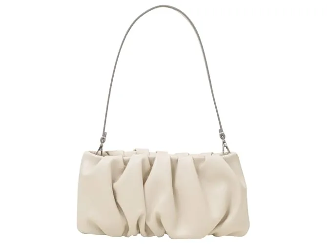 Bean Convertible Hobo Bag - Staud - Crema - Cuero Castaño Beige 