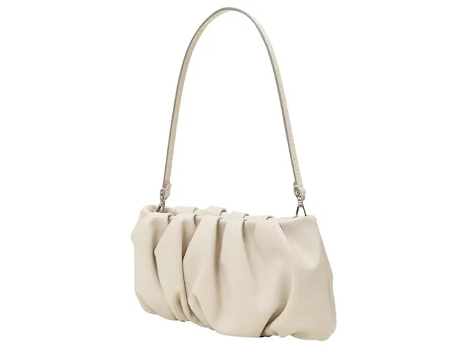 Bean Convertible Hobo Bag - Staud - Crema - Cuero Castaño Beige 