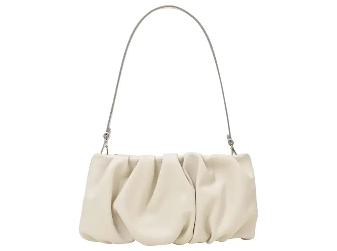 Bean Convertible Hobo Bag - Staud - Crema - Cuero Castaño Beige 