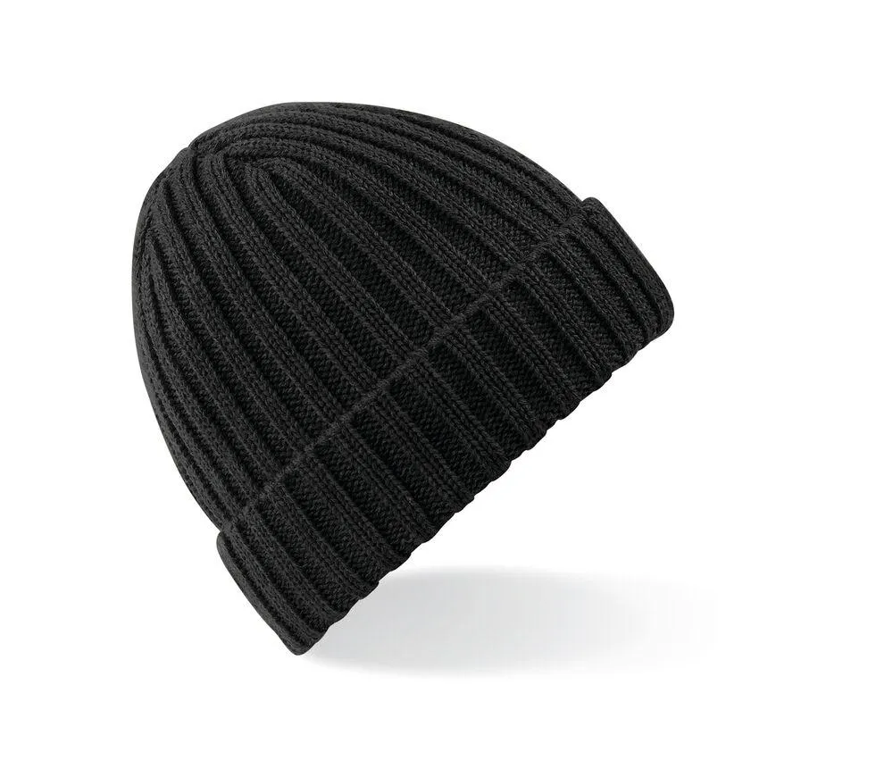 Beechfield BF465 - Chunky Ribbed Beanie - Negro