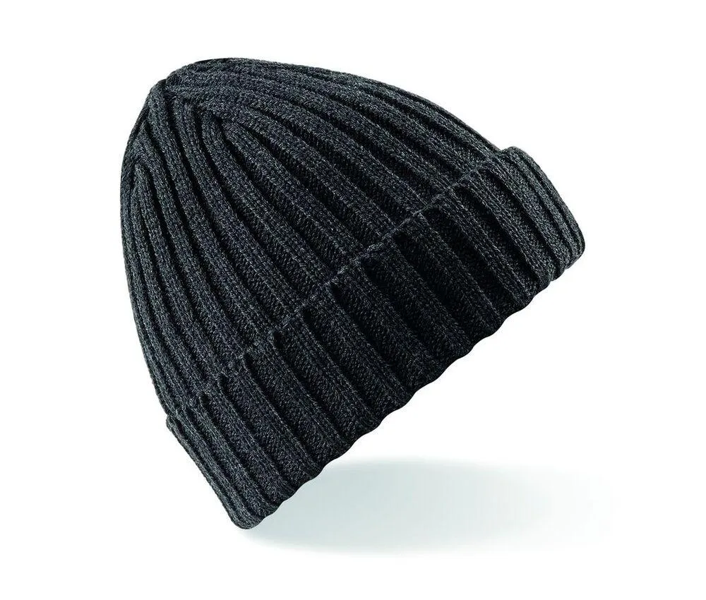 Beechfield BF465 - Chunky Ribbed Beanie - Negro