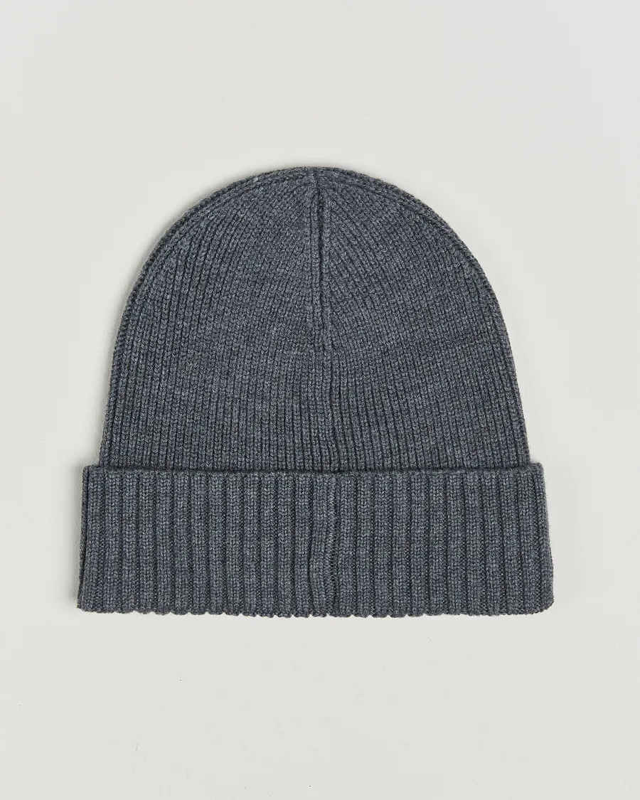 BOSS BLACK Fati Wool Beanie Medium Grey