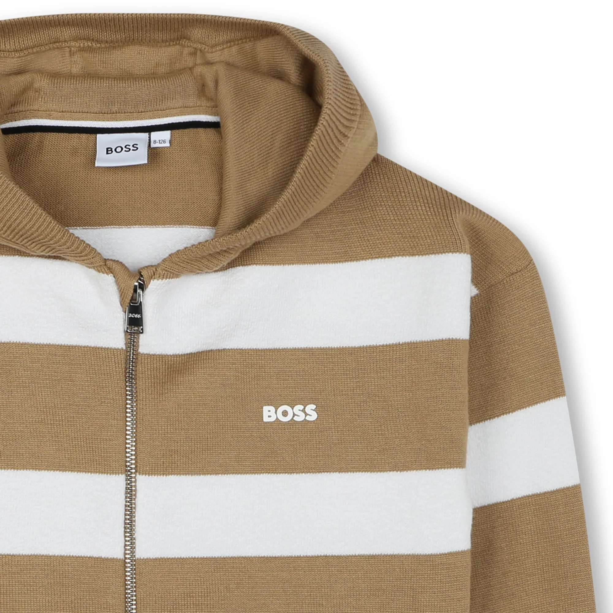 BOSS Chaqueta con capucha de punto