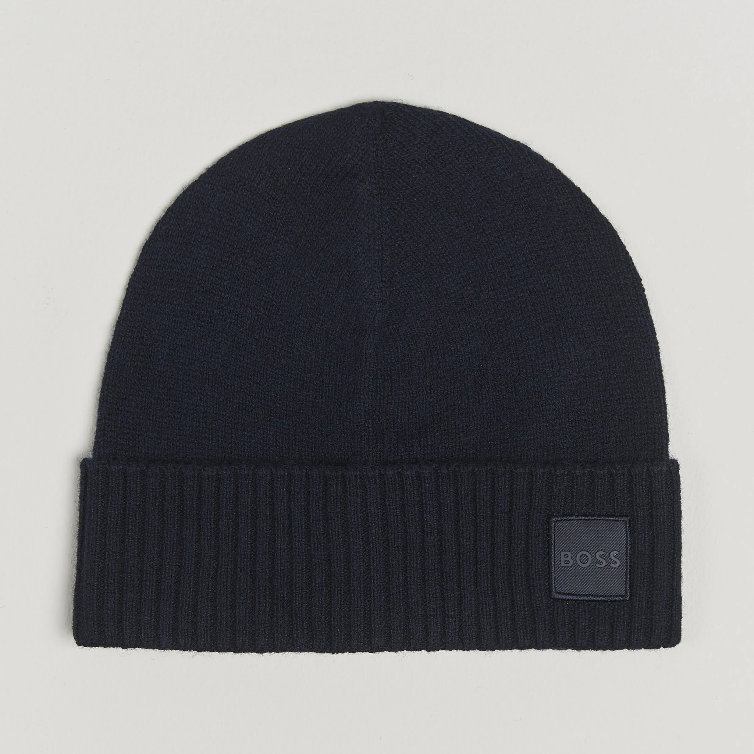 BOSS ORANGE Akaio Logo Beanie Dark Blue