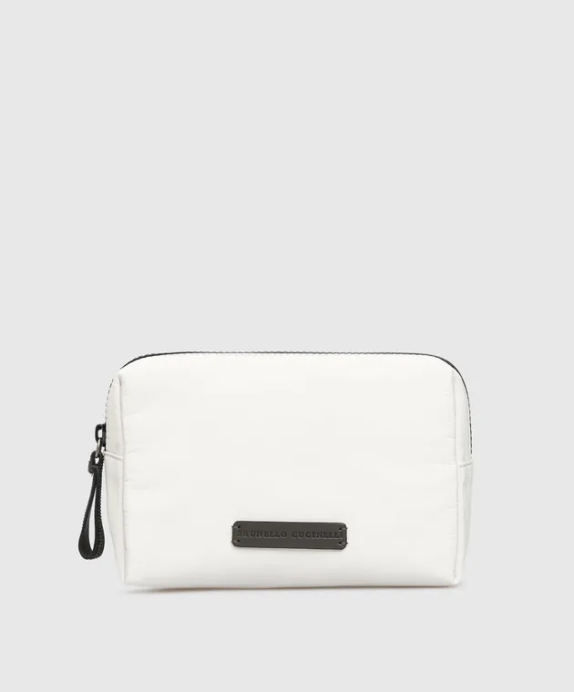 Brunello Cucinelli White cosmetic bag