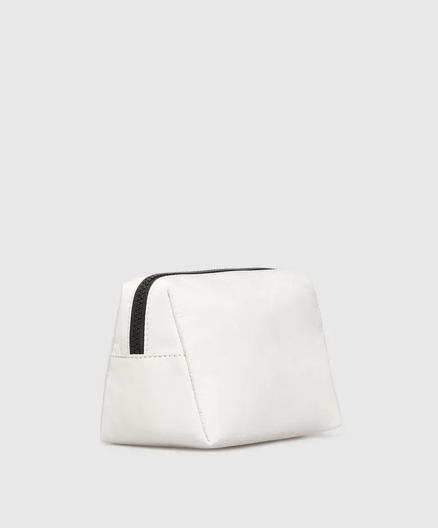 Brunello Cucinelli White cosmetic bag