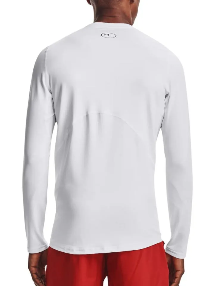 Camiseta de manga larga Under UA CG Armour Fitted Crew-WHT