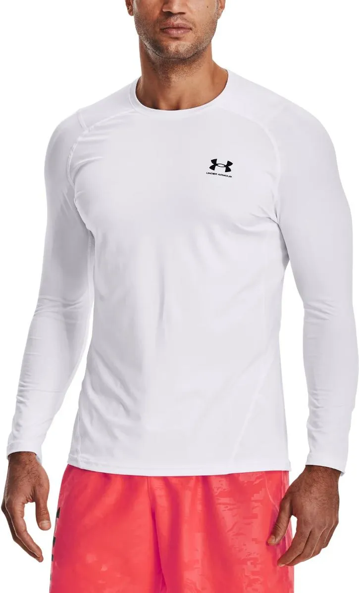 Camiseta de manga larga Under UA HG Armour Fitted LS-WHT