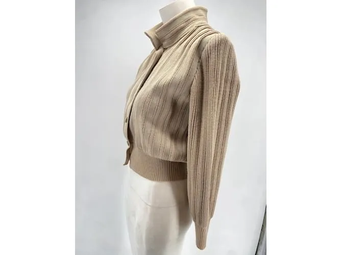 Camiseta de punto LOEWE.fr 42 Lana Beige 