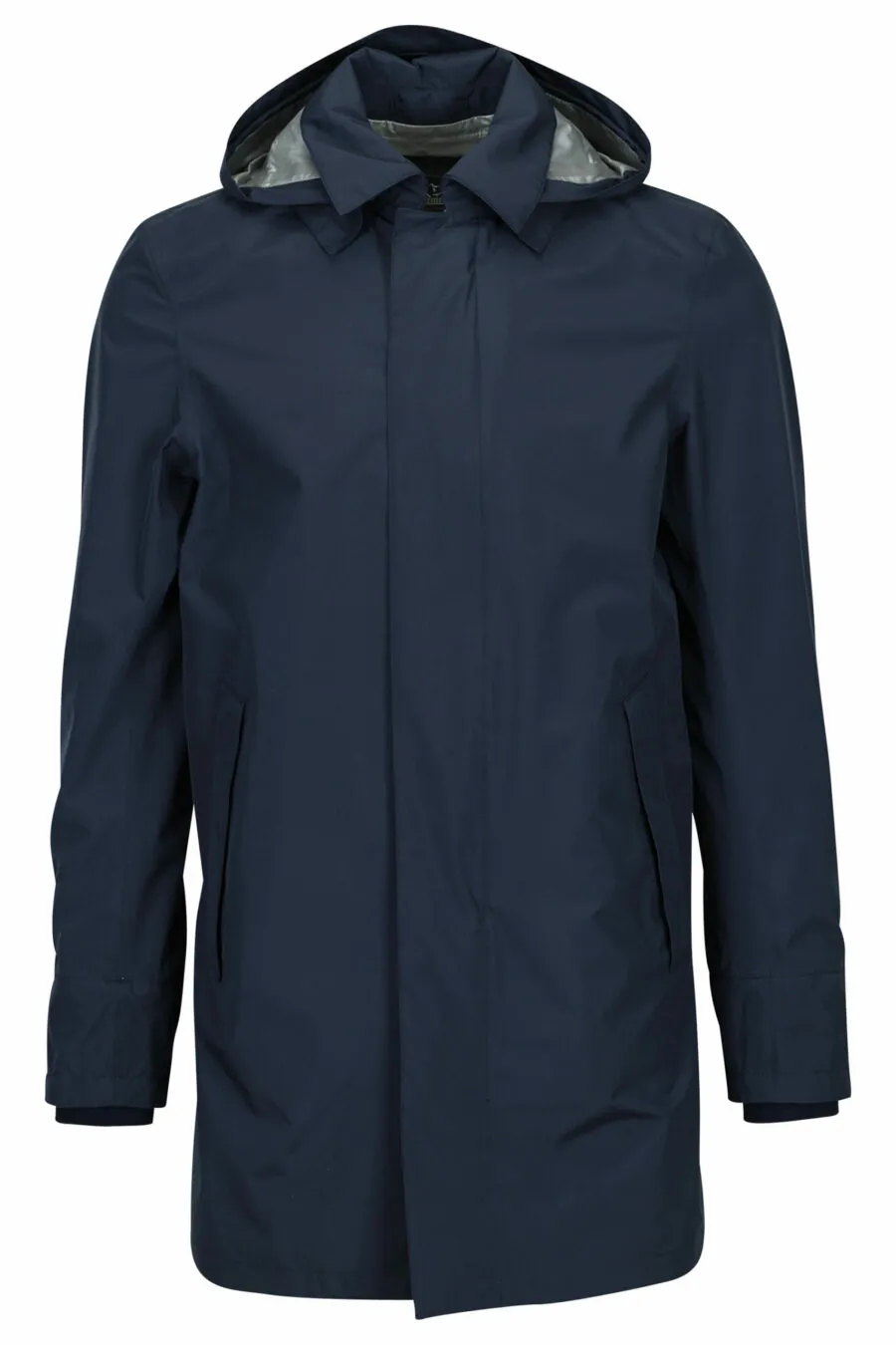 Chaqueta azul impermeable