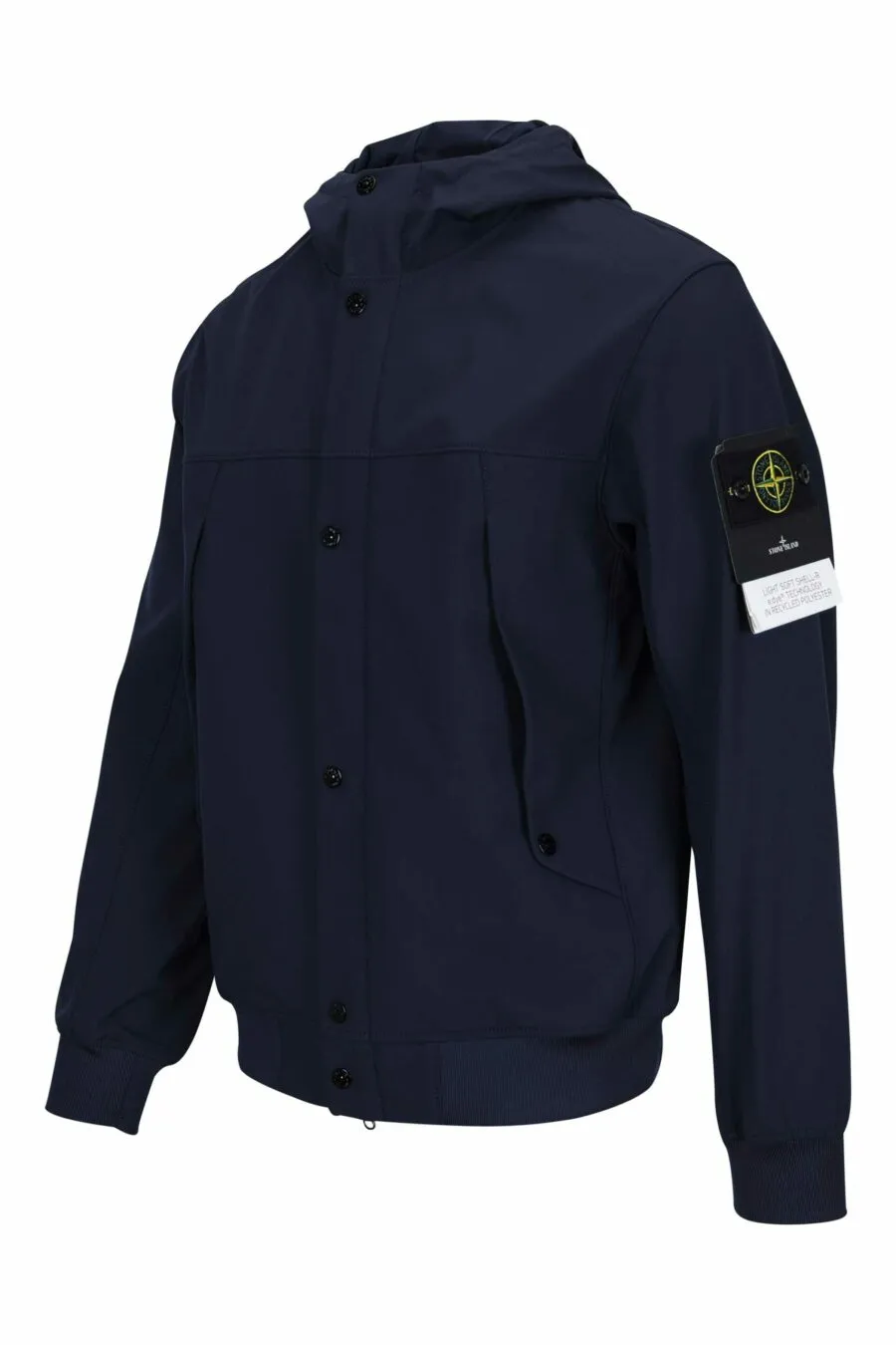 Chaqueta azul oscuro con logo parche brújula