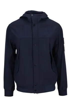 Chaqueta azul oscuro con logo parche brújula