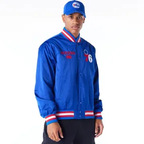 Chaqueta Bomber Philadelphia 76ers NBA Satin