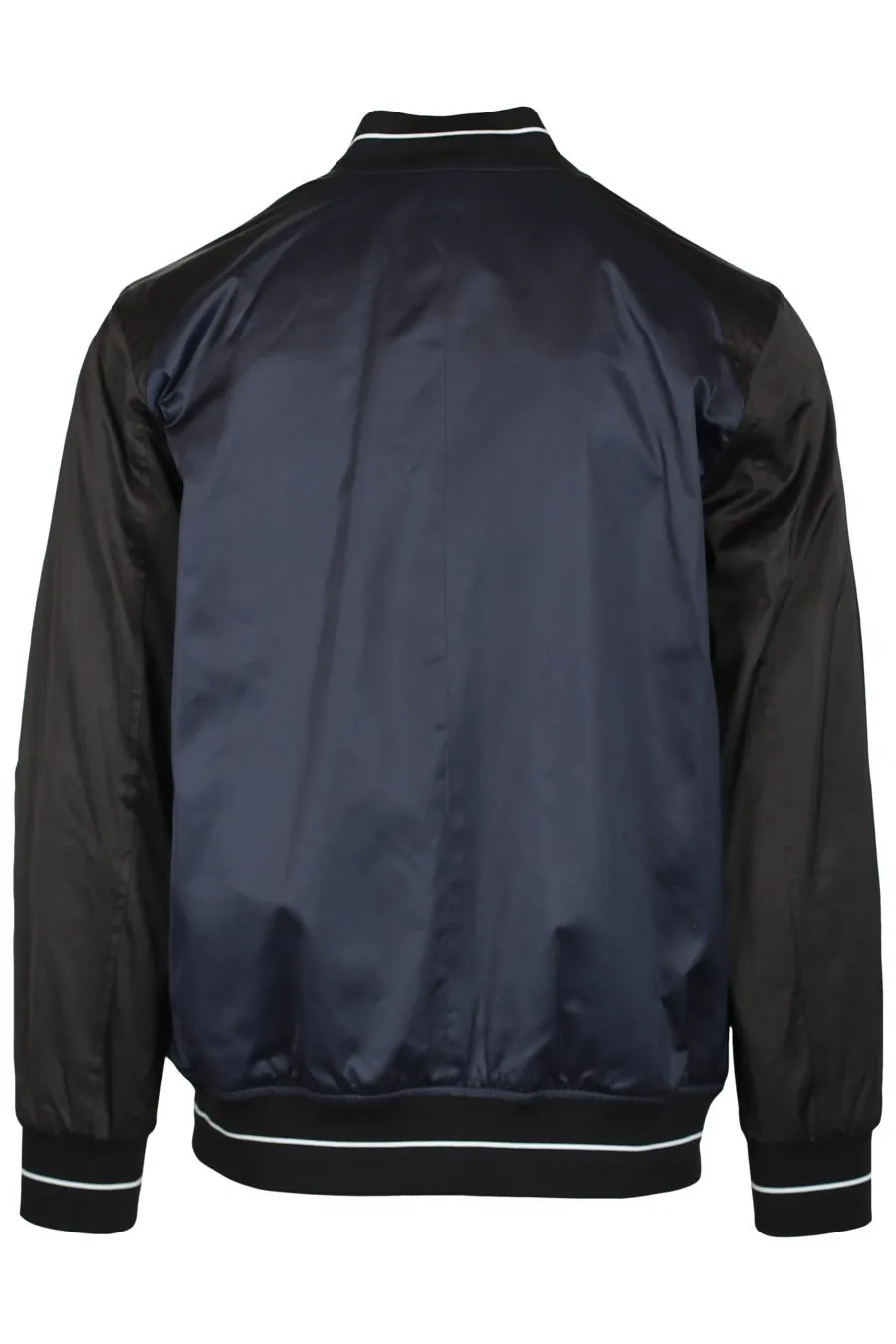 Chaqueta bomber reversible azul con negro