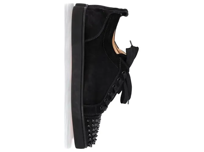 Christian Louboutin Zapatillas Louis Junior Spike en ante negro 