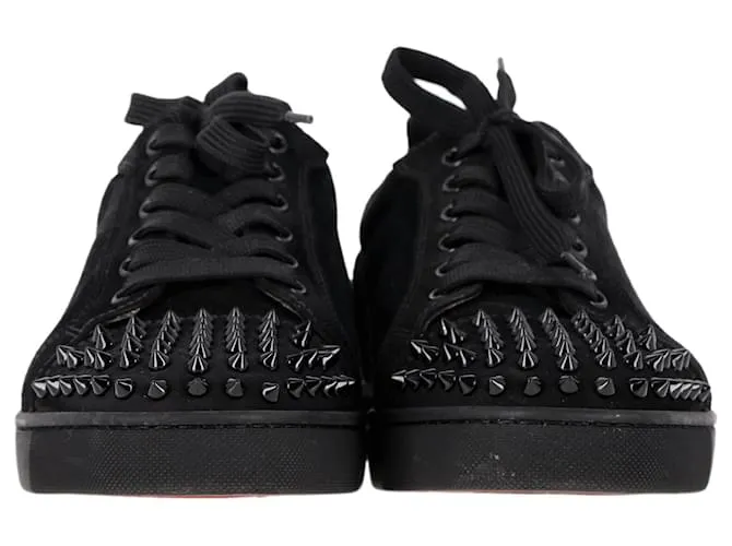 Christian Louboutin Zapatillas Louis Junior Spike en ante negro 