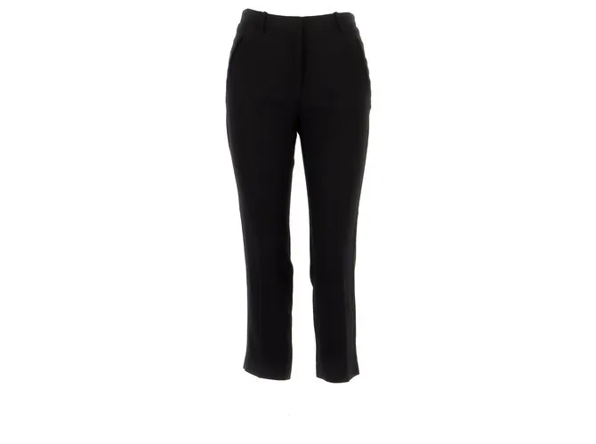 Céline Pantalon recortado Negro 