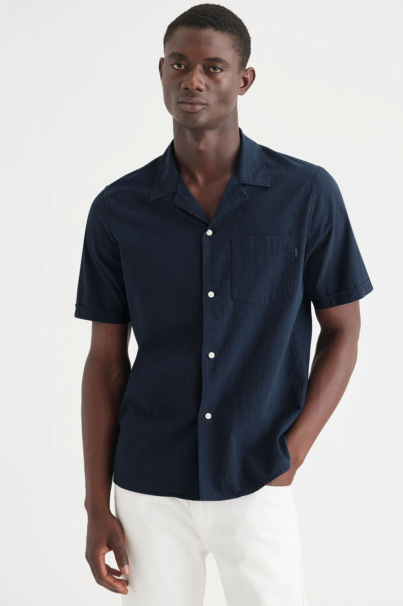 Dockers Camisa regular fit cuello acampanado