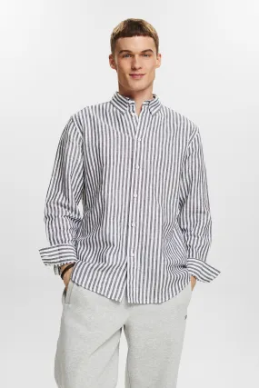 Esprit Camisa rayas regular fit con lino