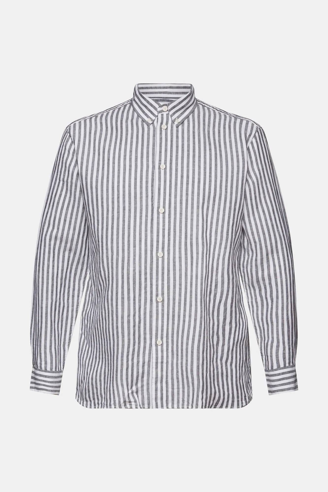 Esprit Camisa rayas regular fit con lino