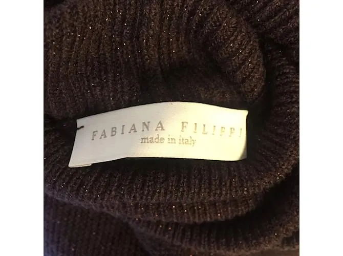 FABIANA FILIPPI Prendas de punto Camiseta.ÉL 40 Lana Púrpura 