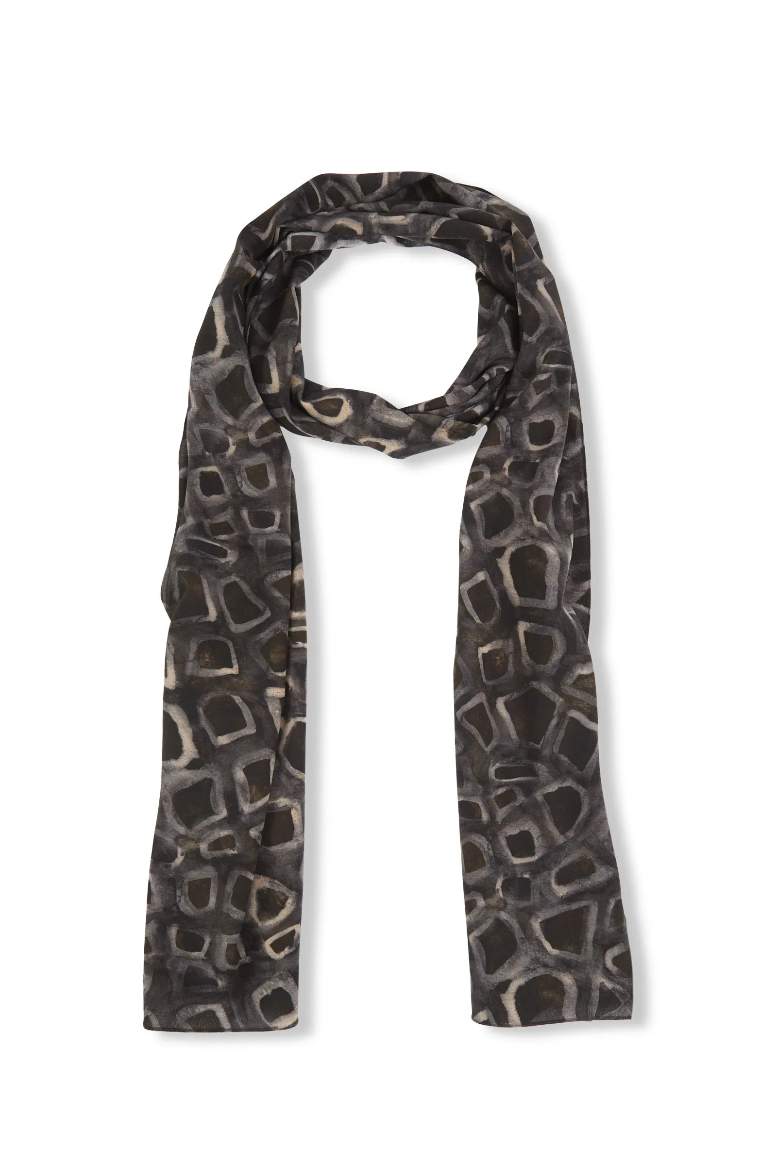 Irma, yasu print silk scarf