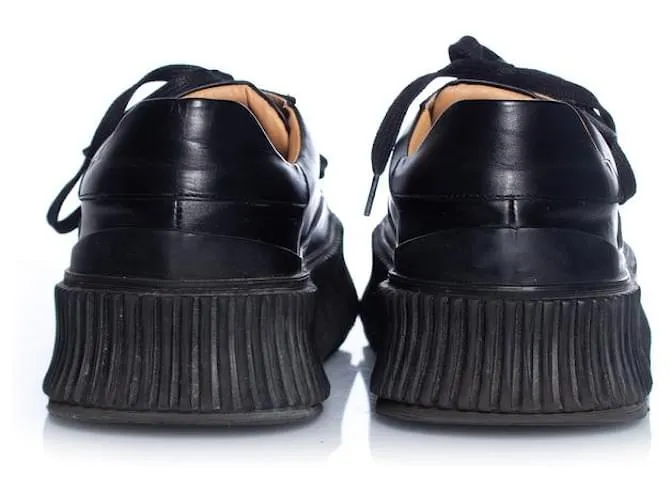 JIL SANDER, zapatillas con plataforma en negro 