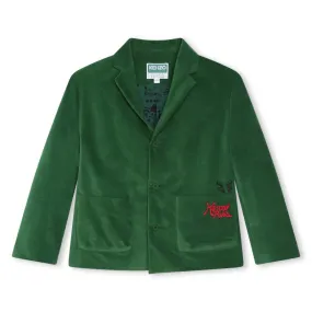 KENZO KIDS Chaqueta de terciopelo bordada