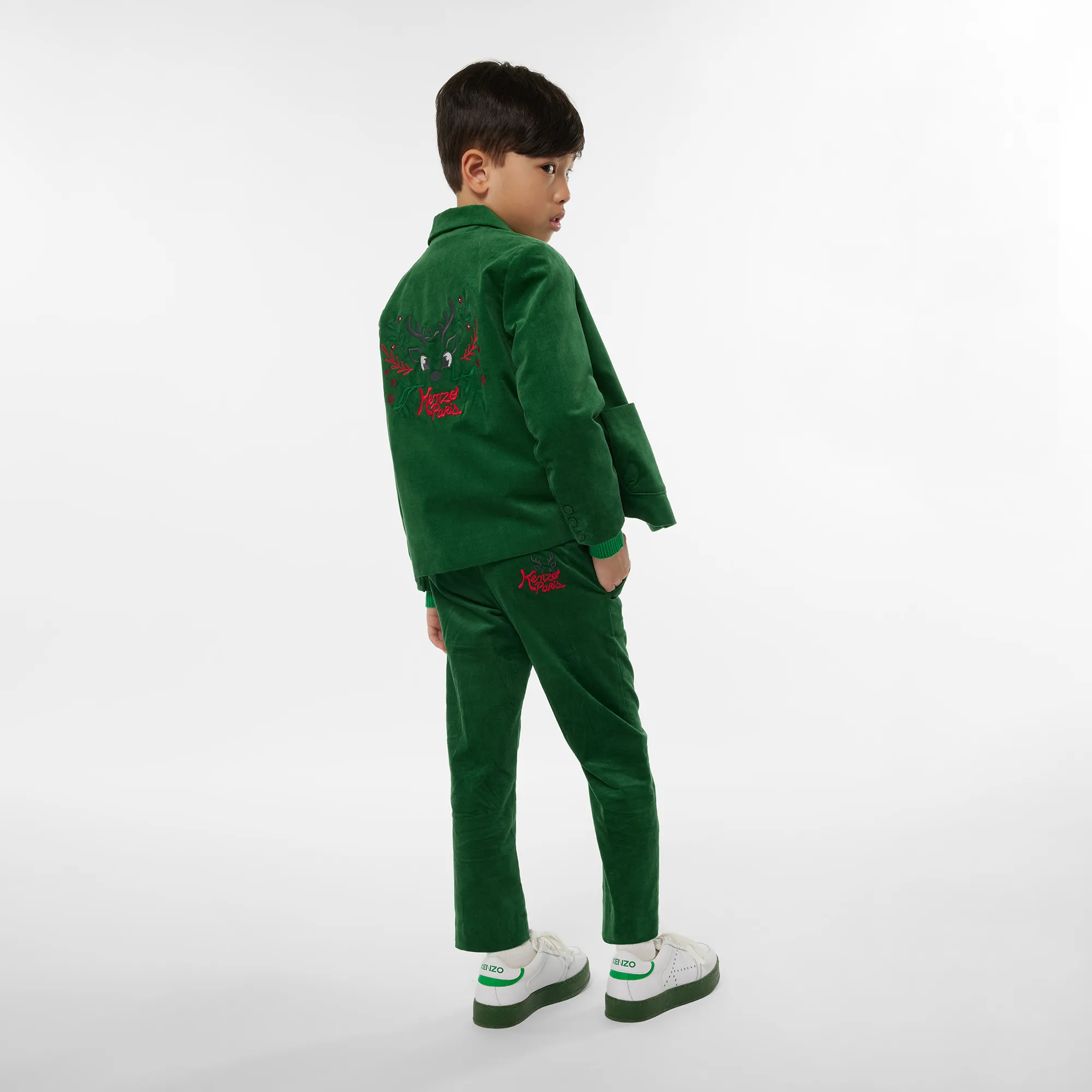 KENZO KIDS Chaqueta de terciopelo bordada