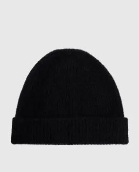 LISA YANG Black Cashmere Beanie Boucle