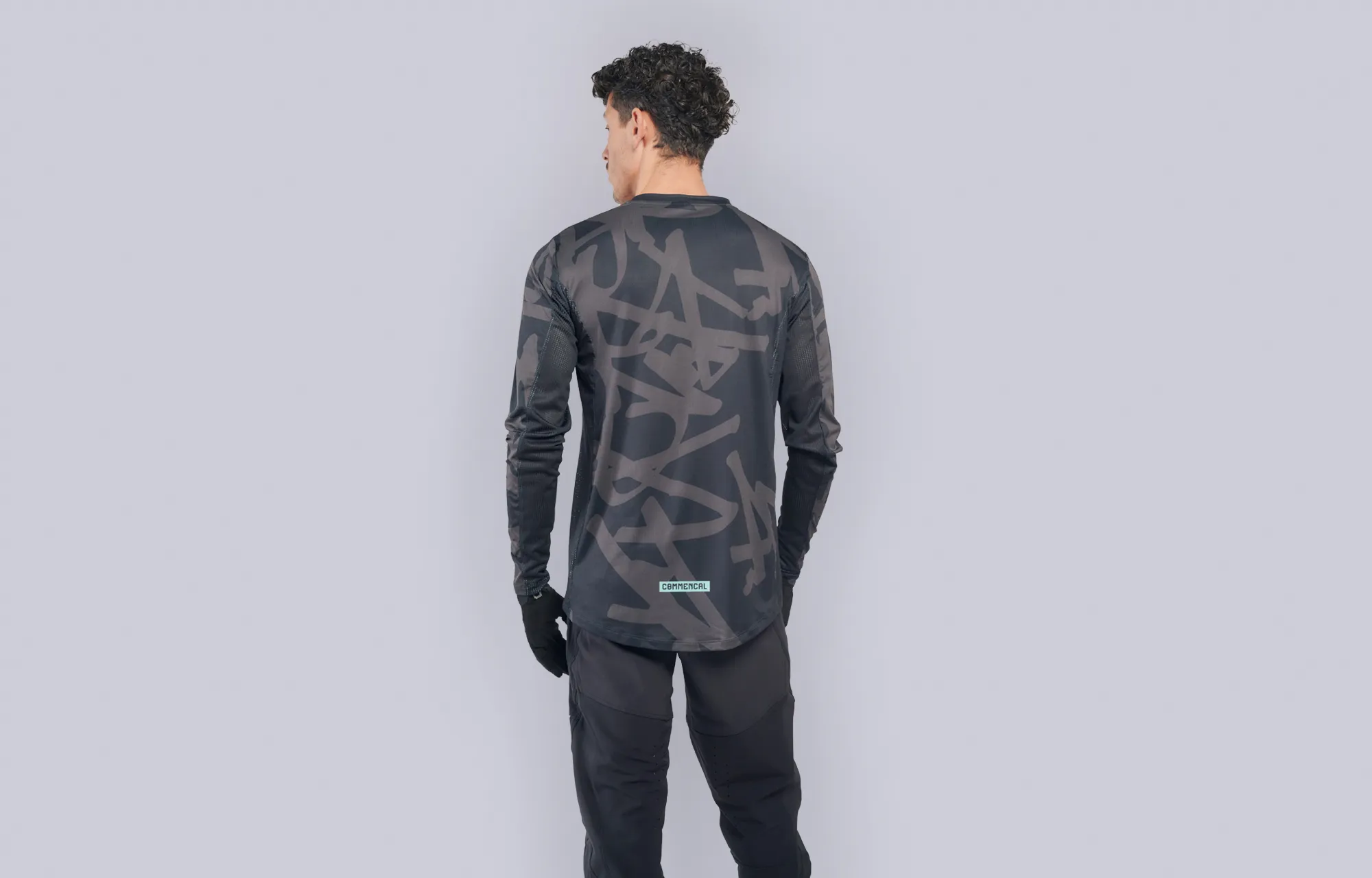 MAILLOT COMMENCAL LIGHTECH MANGA LARGA RACE BLACK