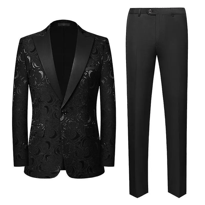 Mens 2-piece Tuxedos Wedding Banquet Suits Jacketpants