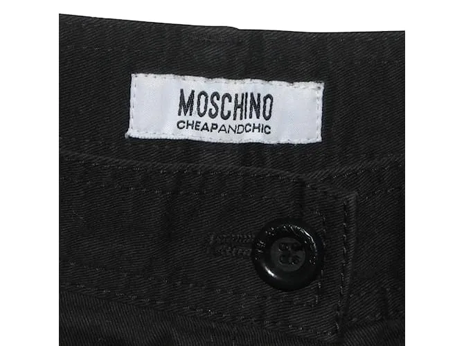 Moschino Cheap And Chic Pantalon recortado Negro 