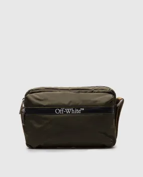 Off-White Khaki bag with logo print