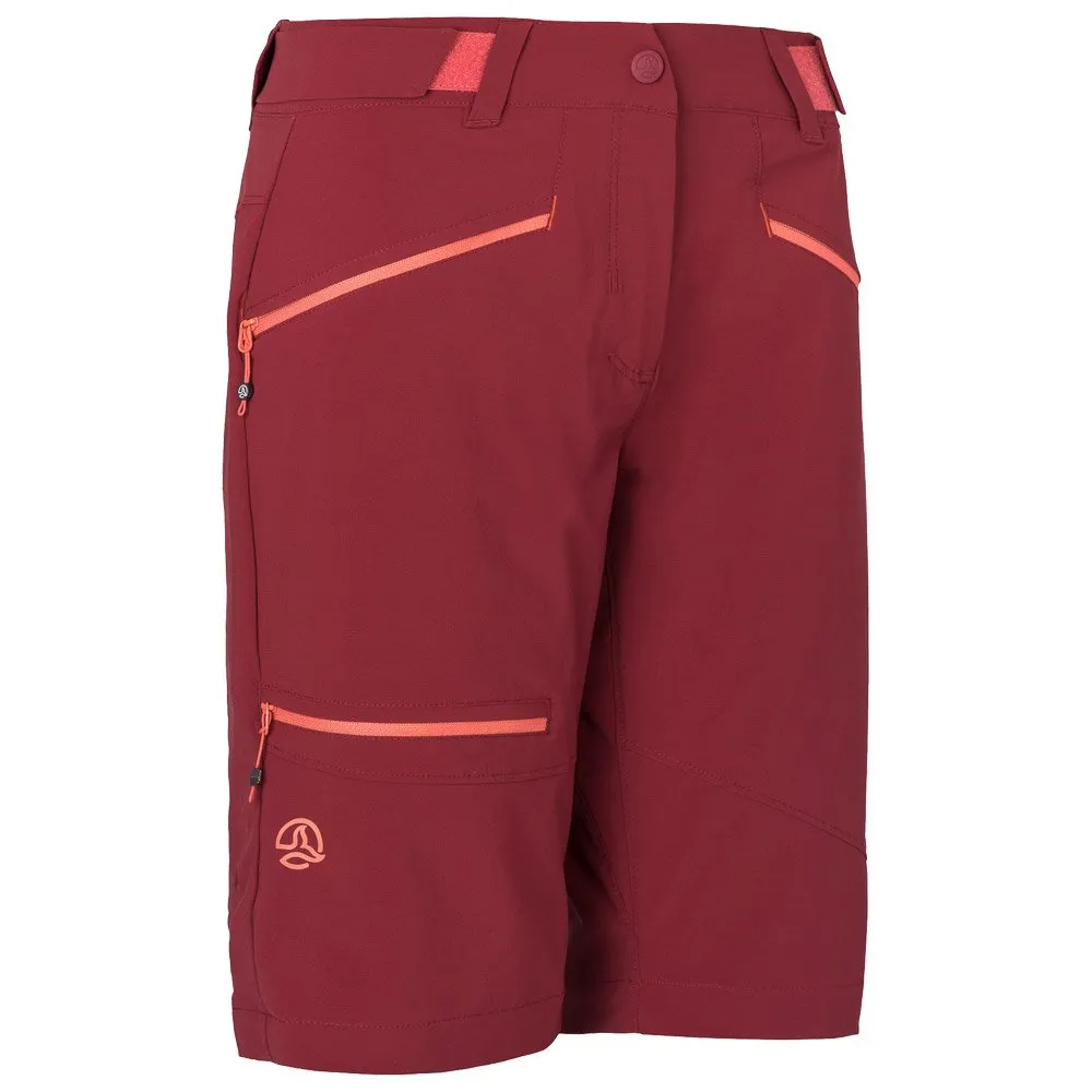 Pantalón corto de trekking Ternua Rotar BMD W Rumba Red