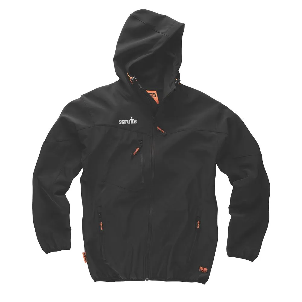 Scruffs T54851, chaqueta de trabajo softshell, negro, talla M (pecho 44