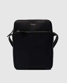 Serapian Black leather bag with logo