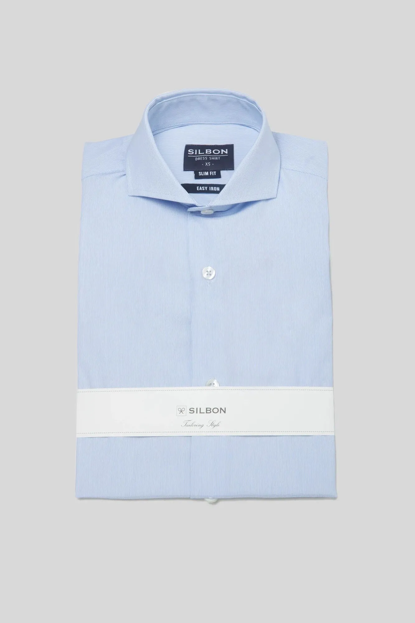 Silbon Camisa vestir mini rayas puño simple