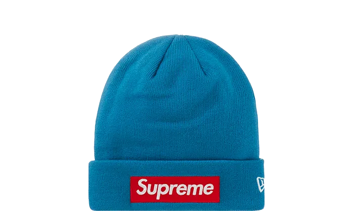 Supreme New Era Box Logo Beanie (FW22) Blue