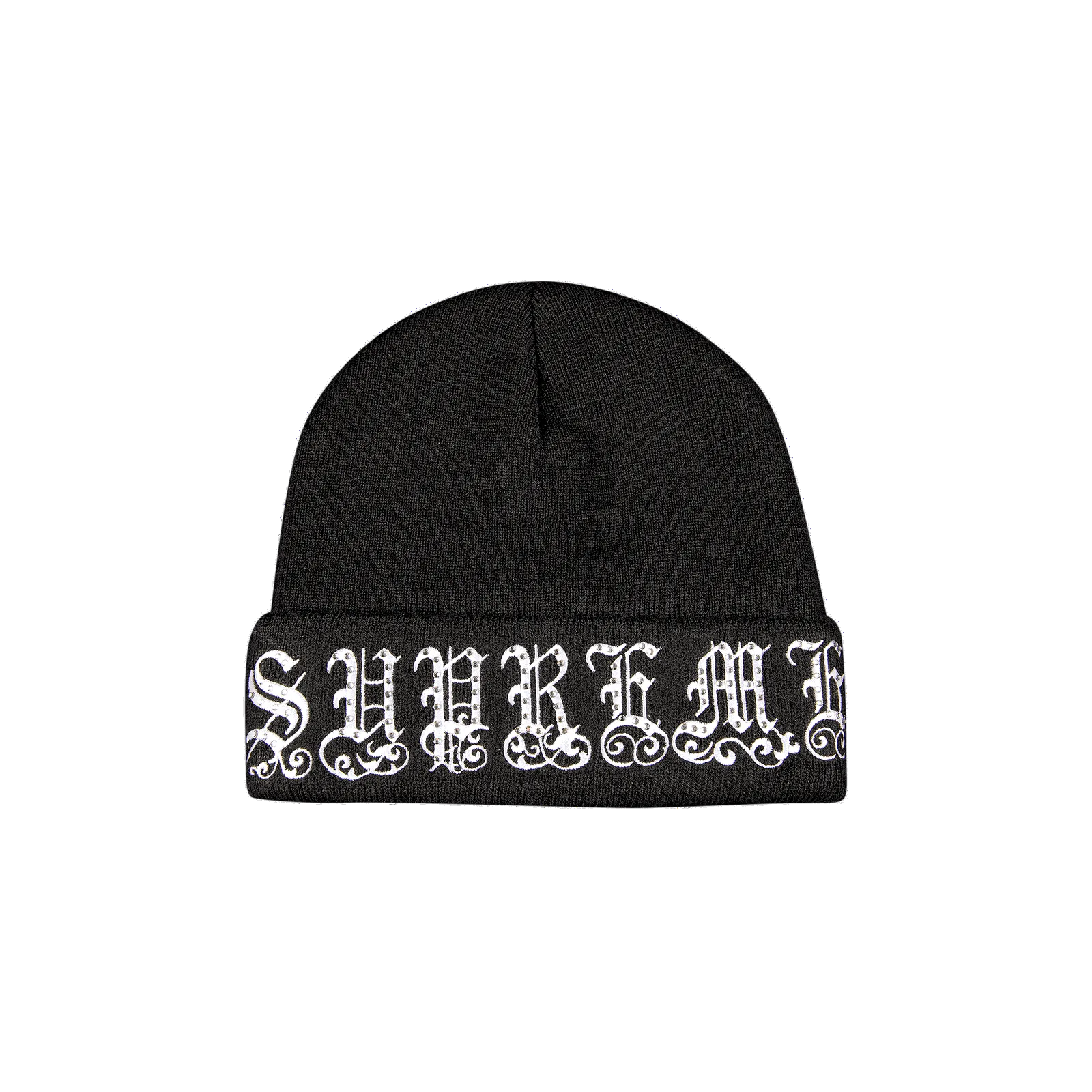 Supreme Old English Rhinestone Beanie