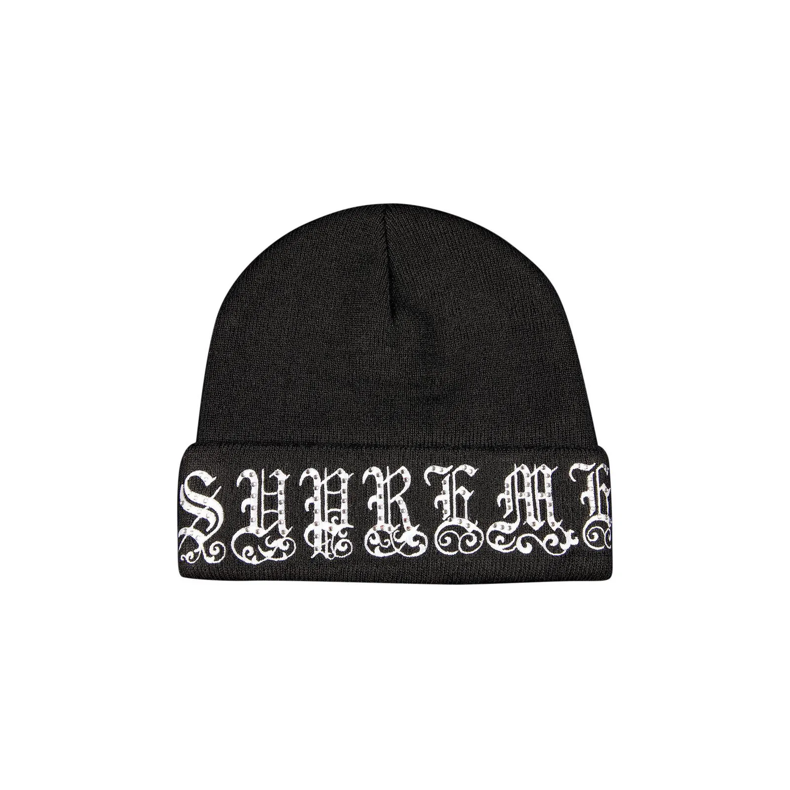 Supreme Old English Rhinestone Beanie