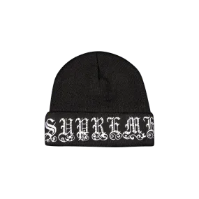 Supreme Old English Rhinestone Beanie