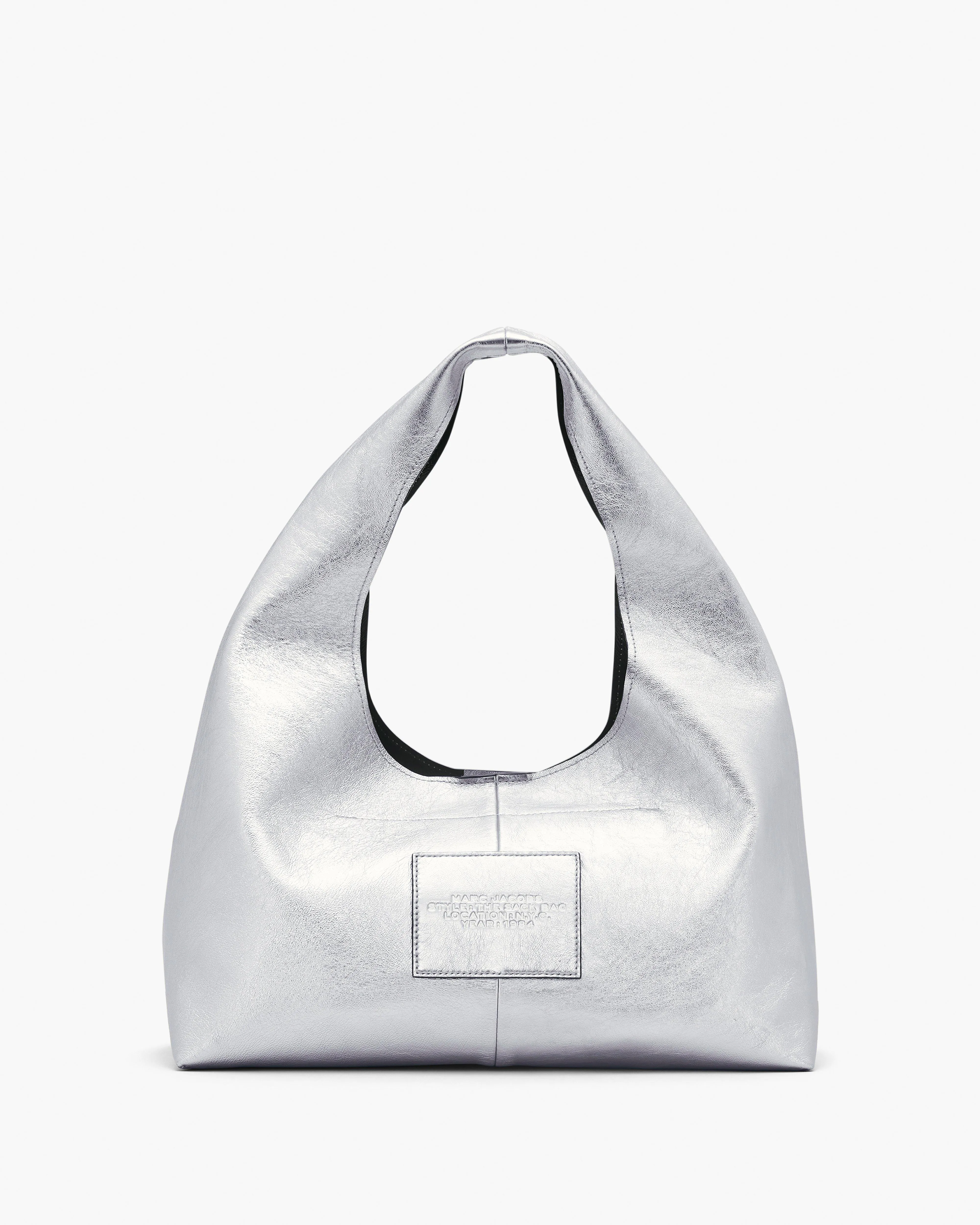 The Metallic Leather Sack Bag